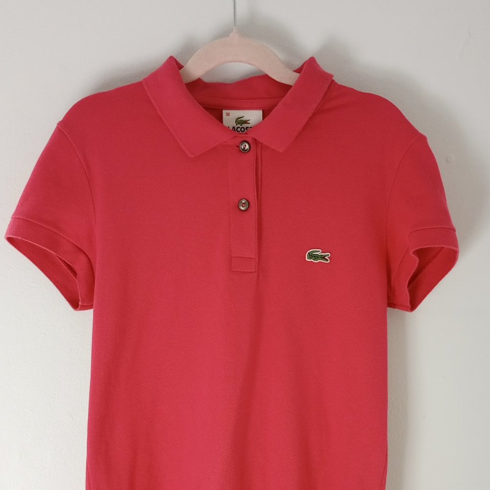 Lacoste Pink Polo Shirt size 36 Europe (XS)